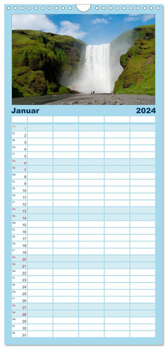 Islande (Planificateur familial CALVENDO 2024) 