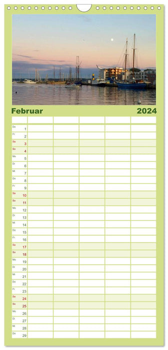 Eckernförde - Impressions autour du port (Agenda familial CALVENDO 2024) 