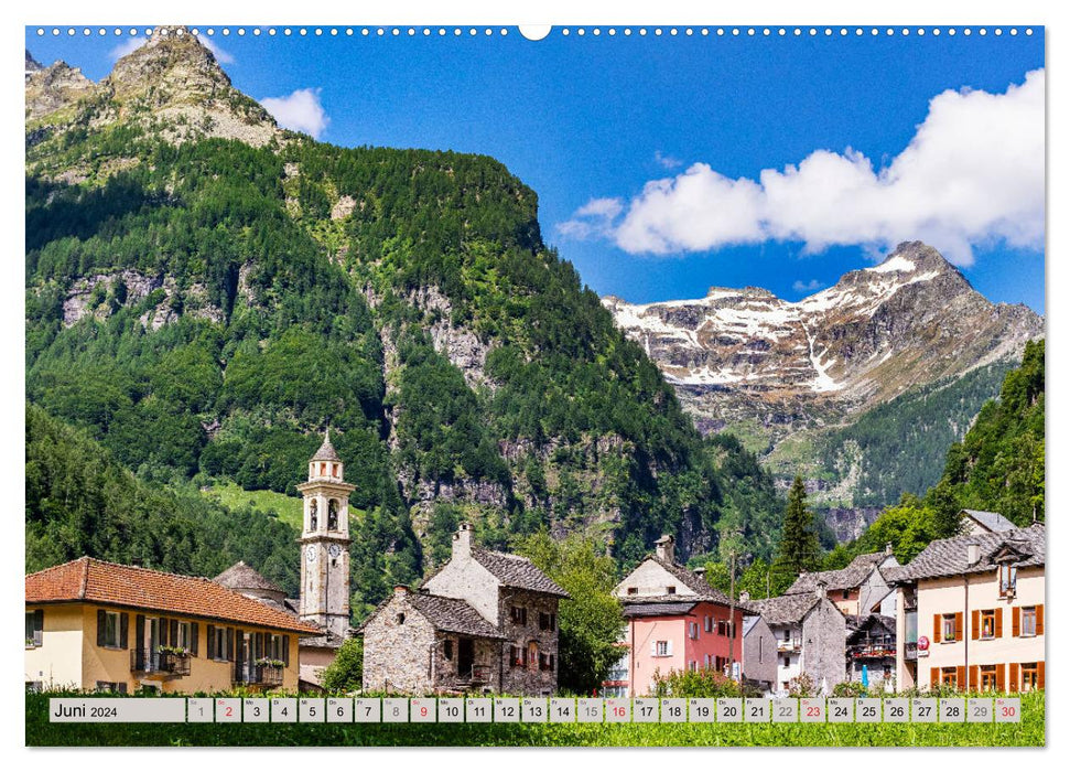 Ticino romantico (CALVENDO Premium Wandkalender 2024)