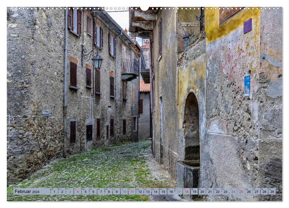 Arcumeggia - Die Künstlerstadt der Lombardei (CALVENDO Premium Wandkalender 2024)