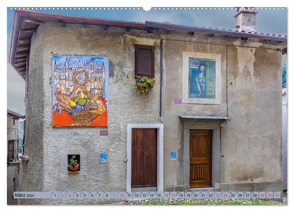 Arcumeggia - La Ville Artistique de Lombardie (Calvendo Premium Wall Calendar 2024) 