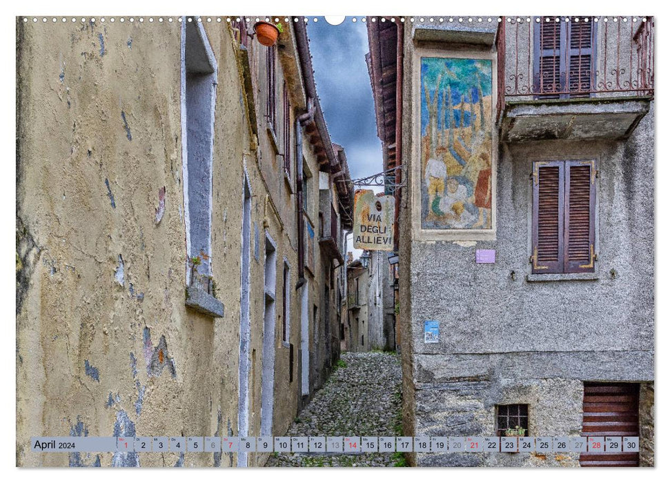 Arcumeggia - La Ville Artistique de Lombardie (Calvendo Premium Wall Calendar 2024) 
