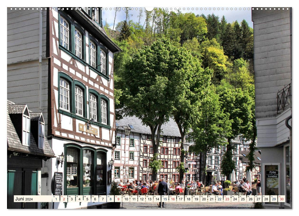Monschau - Ein sehenswertes Städchen in der Rureifel (CALVENDO Premium Wandkalender 2024)