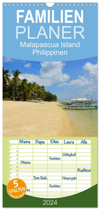 Malapascua Island Philippinen (CALVENDO Familienplaner 2024)