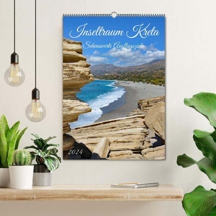 Island dream Crete - worthwhile excursion destinations (CALVENDO wall calendar 2024) 