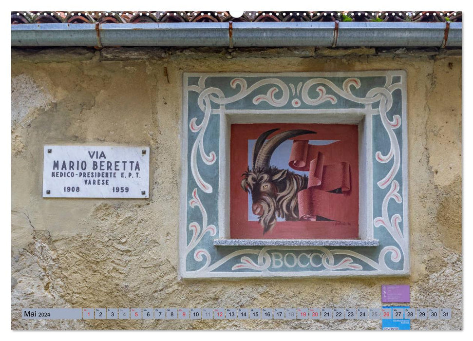 Arcumeggia - Die Künstlerstadt der Lombardei (CALVENDO Wandkalender 2024)