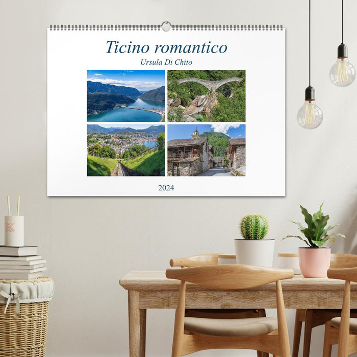 Tessin romantique (Calendrier mural CALVENDO 2024) 