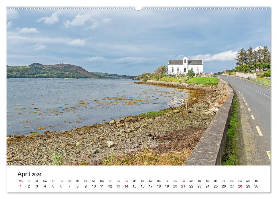 Le nord-ouest sauvage de l'Irlande, entre Galway et le phare de Fanad Head (Calvendo Premium Wall Calendar 2024) 