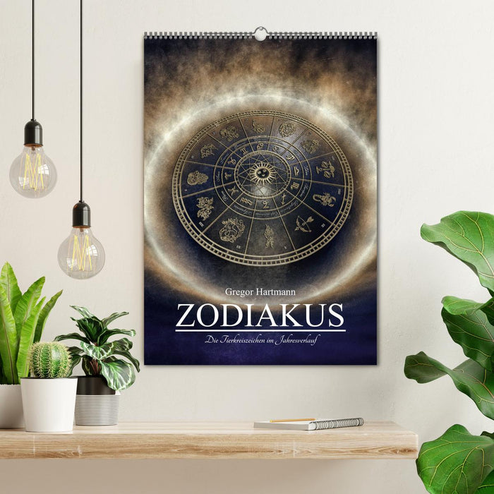 Zodiakus - Die Tierkreiszeichen im Jahresverlauf (CALVENDO Wandkalender 2024)