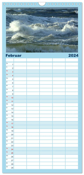 Strandwanderungen auf Texel (CALVENDO Familienplaner 2024)