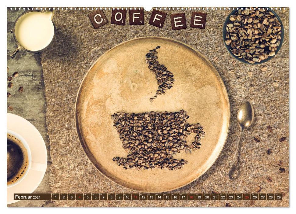 Pour un café ? (Calendrier mural CALVENDO Premium 2024) 