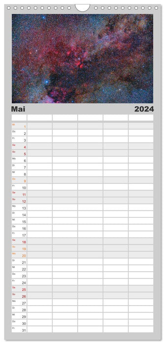 Univers coloré (Agenda familial CALVENDO 2024) 