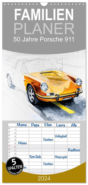 50 ans de la Porsche 911 (planificateur familial CALVENDO 2024) 