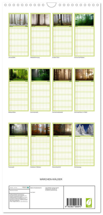 Märchenwälder (CALVENDO Familienplaner 2024)