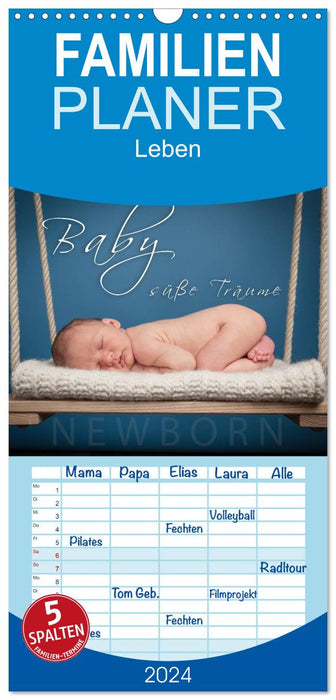 Bébé - fais de beaux rêves (Agenda familial CALVENDO 2024) 