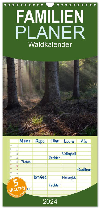 Waldkalender (CALVENDO Familienplaner 2024)