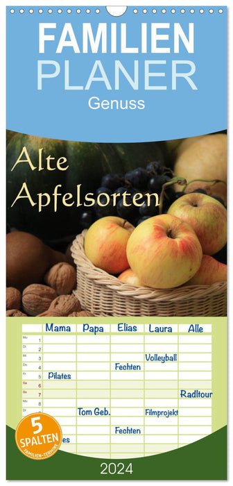 Anciennes variétés de pommes (Agenda familial CALVENDO 2024) 