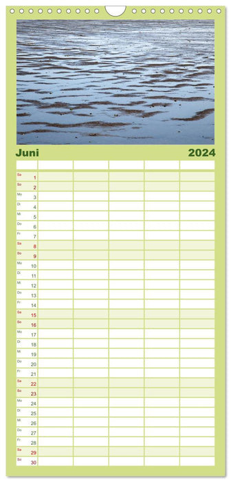 Côte danoise de la mer du Nord (Planificateur familial CALVENDO 2024) 
