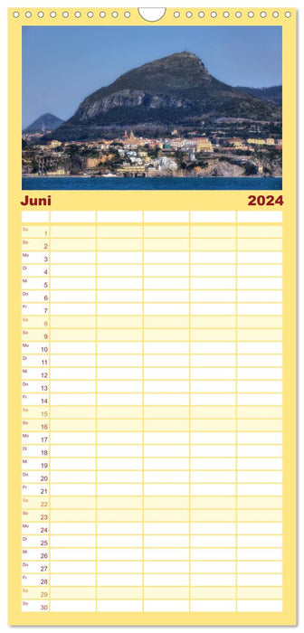Amalfiküste und Capri (CALVENDO Familienplaner 2024)