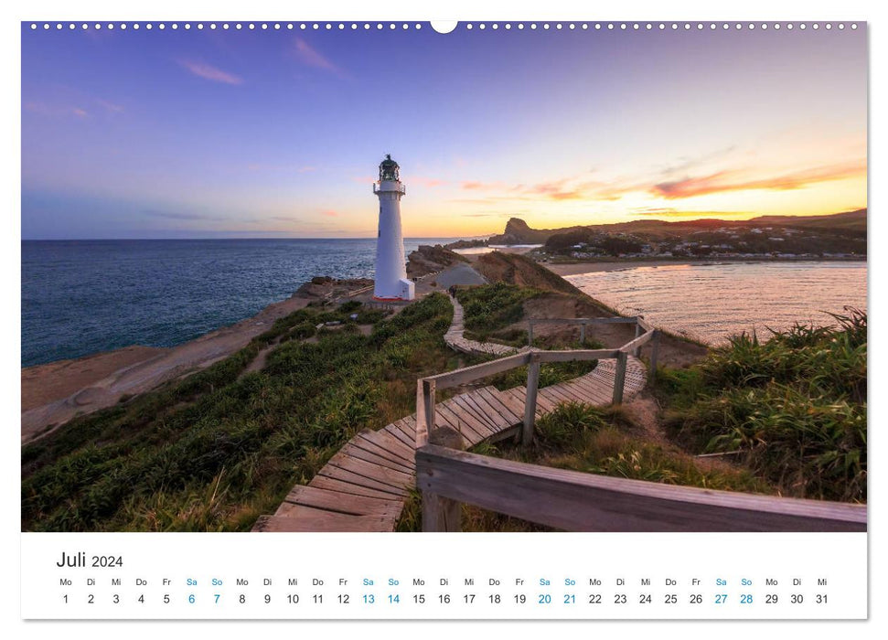 Neuseelands Leuchttürme (CALVENDO Premium Wandkalender 2024)