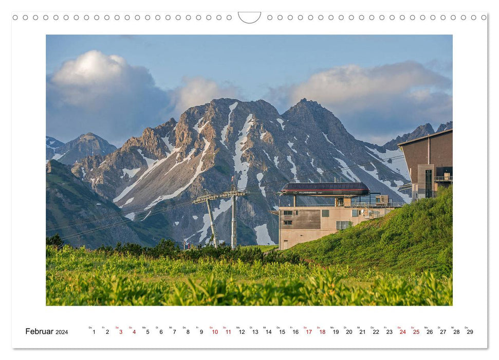 Merveilles naturelles des montagnes du Fellhorn et du Hörnergruppe (calendrier mural CALVENDO 2024) 