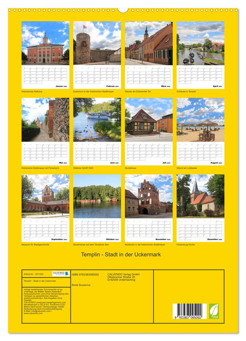 Templin - Stadt in der Uckermark (CALVENDO Premium Wandkalender 2024)