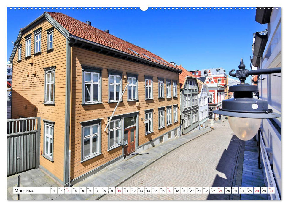 Sommer in Stavanger vom Frankfurter Taxifahrer Petrus Bodenstaff (CALVENDO Wandkalender 2024)