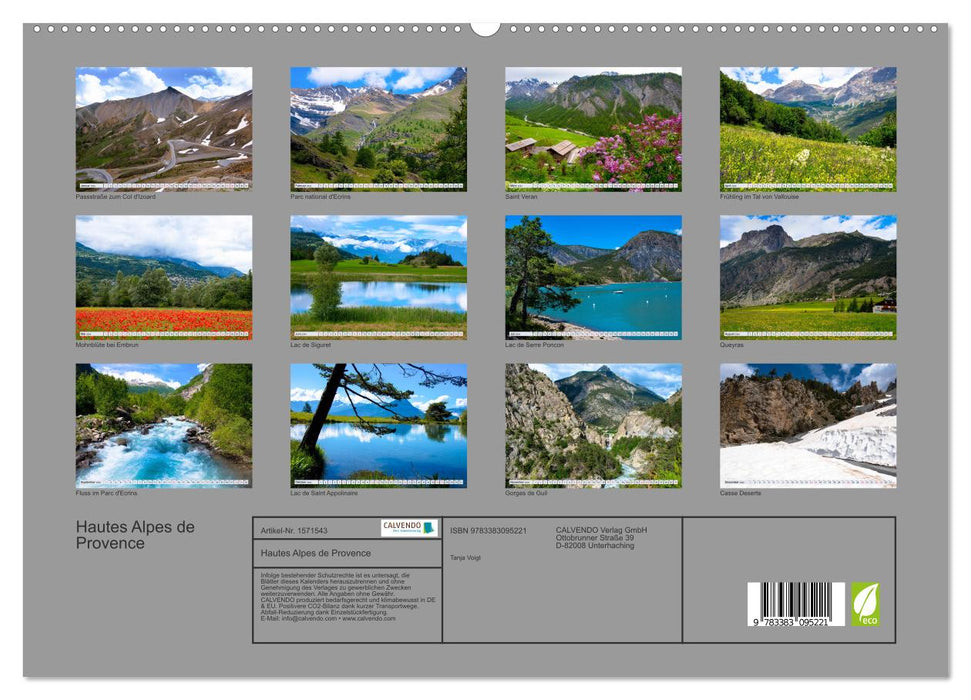Hautes Alpes de Provence (CALVENDO Premium Wandkalender 2024)