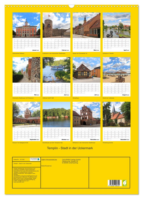 Templin - Stadt in der Uckermark (CALVENDO Wandkalender 2024)