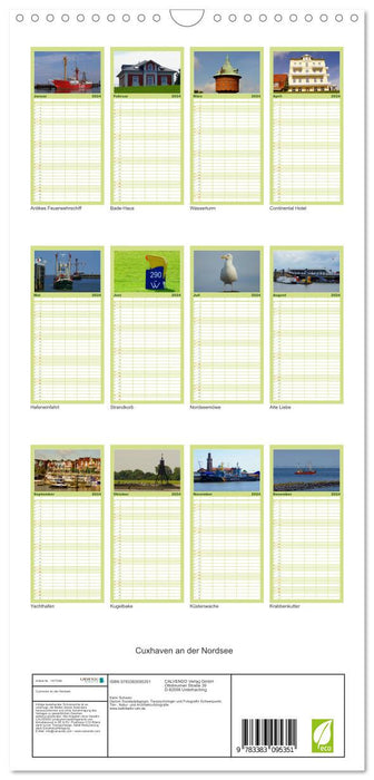 Cuxhaven sur la mer du Nord (Planificateur familial CALVENDO 2024) 