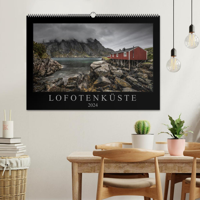 Côte des Lofoten (Calendrier mural CALVENDO 2024) 