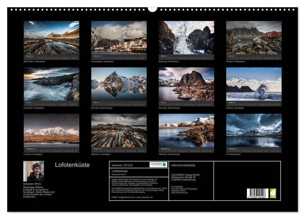 Lofotenküste (CALVENDO Wandkalender 2024)