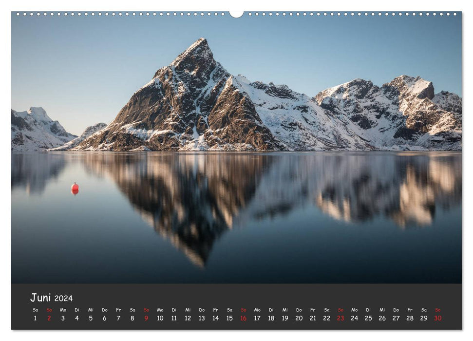 Côte des Lofoten (Calendrier mural CALVENDO 2024) 