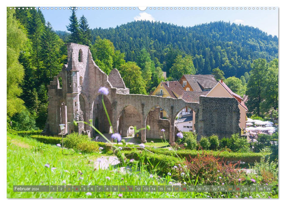 Forêt Noire pittoresque (Calvendo Premium Wall Calendar 2024) 