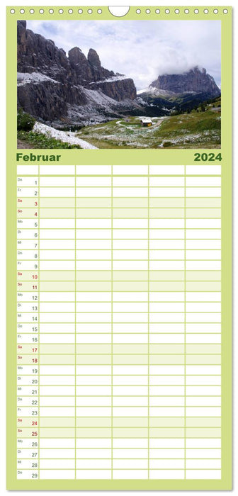 Tyrol du Sud 2024 (Planificateur familial CALVENDO 2024) 