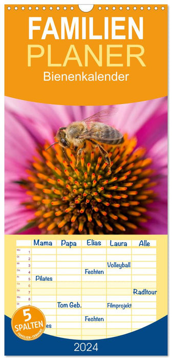 Bienenkalender (CALVENDO Familienplaner 2024)