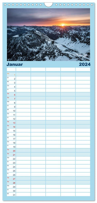 La fascination des « pixels de montagne » pour la randonnée en montagne (agenda familial CALVENDO 2024) 