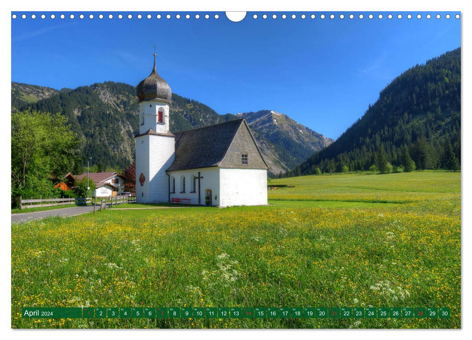 Tannheim und das Tal (CALVENDO Wandkalender 2024)