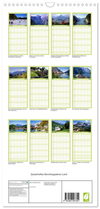 Zauberhaftes Berchtesgadener Land (CALVENDO Familienplaner 2024)