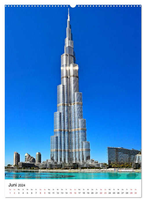 Dubai - faszinierende Highlights (CALVENDO Wandkalender 2024)
