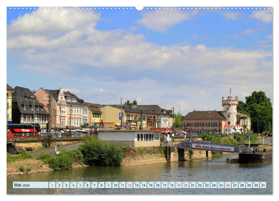 Rüdesheim - Eine Perle am Mittelrhein (CALVENDO Premium Wandkalender 2024)