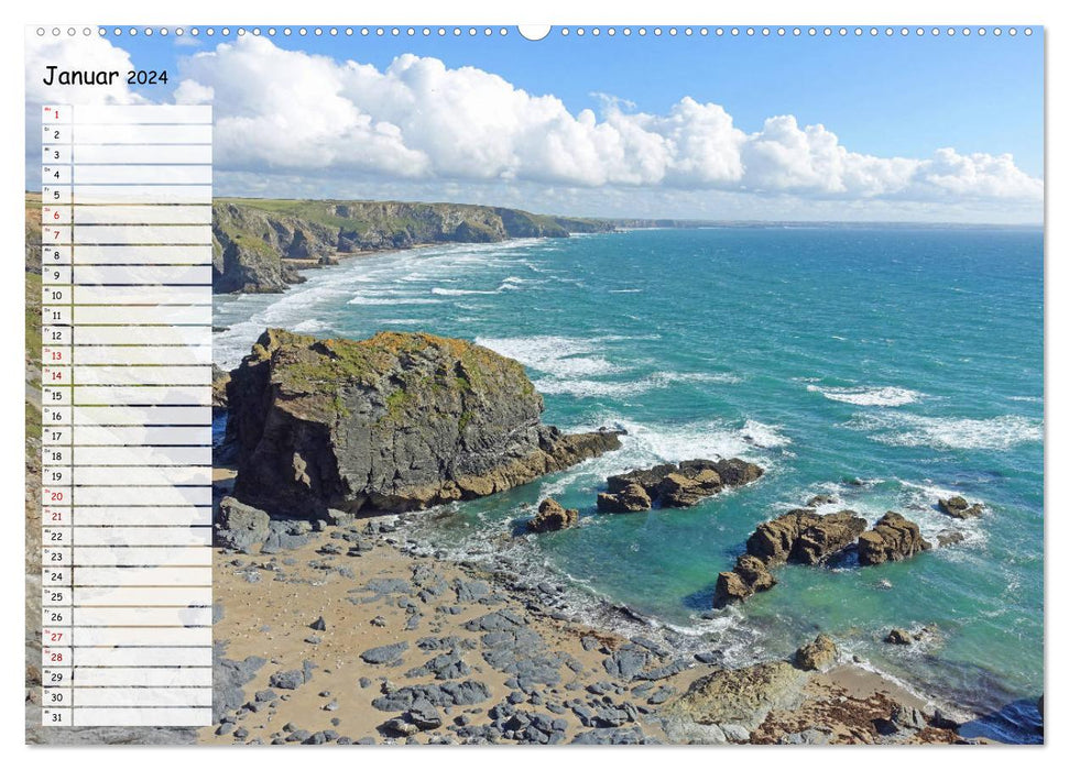 Cornwall. Terminkalender (CALVENDO Premium Wandkalender 2024)
