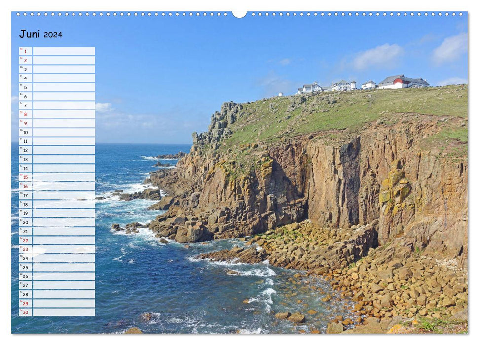 Cornwall. Terminkalender (CALVENDO Premium Wandkalender 2024)