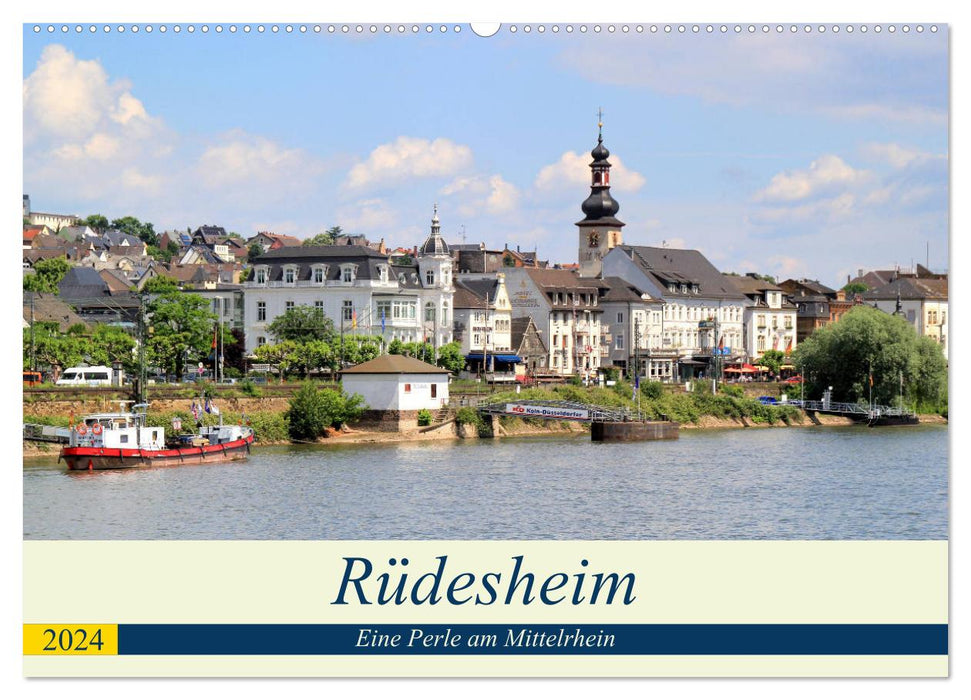 Rüdesheim - Eine Perle am Mittelrhein (CALVENDO Wandkalender 2024)