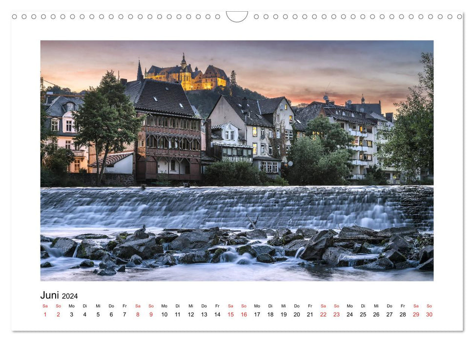 Marburg an der Lahn - ein Jahr in Bildern (CALVENDO Wandkalender 2024)