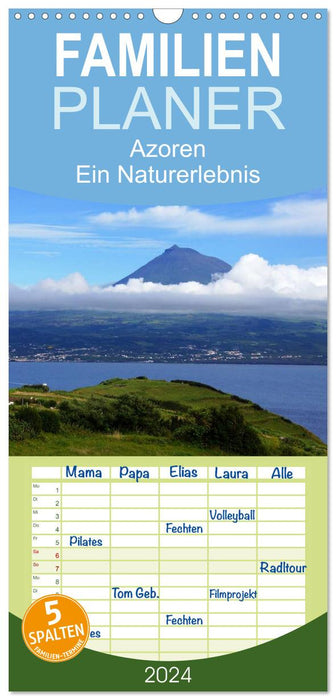 Açores - Une expérience nature (Agenda familial CALVENDO 2024) 