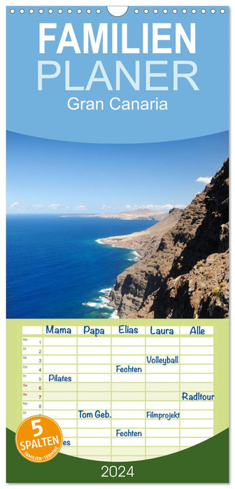 Gran Canaria (Planificateur familial CALVENDO 2024) 