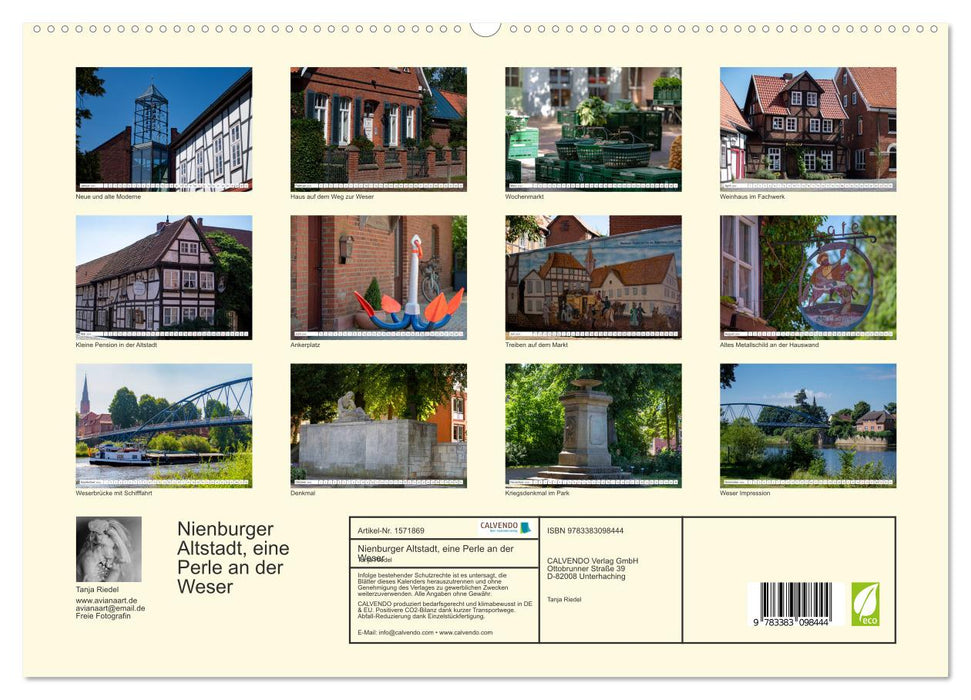 Nienburger Altstadt, eine Perle an der Weser (CALVENDO Premium Wandkalender 2024)