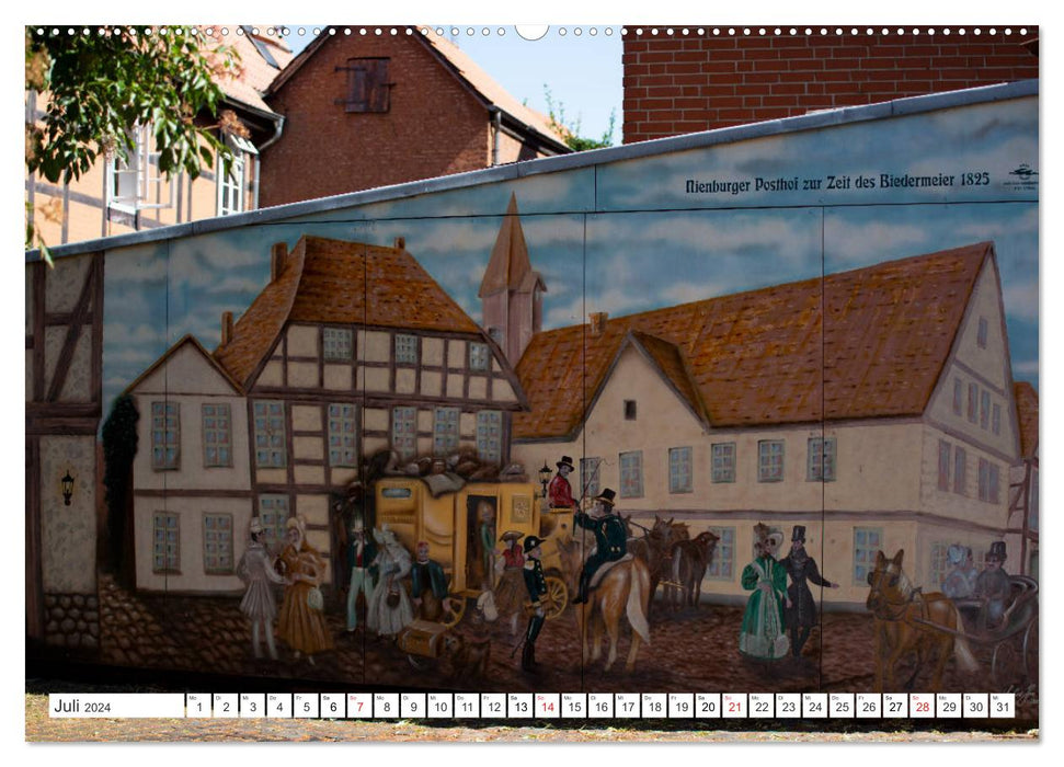 Nienburger Altstadt, eine Perle an der Weser (CALVENDO Premium Wandkalender 2024)