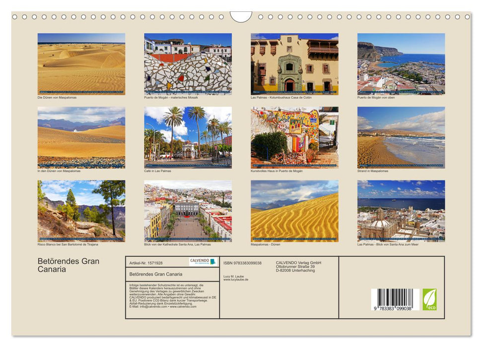 Betörendes Gran Canaria (CALVENDO Wandkalender 2024)